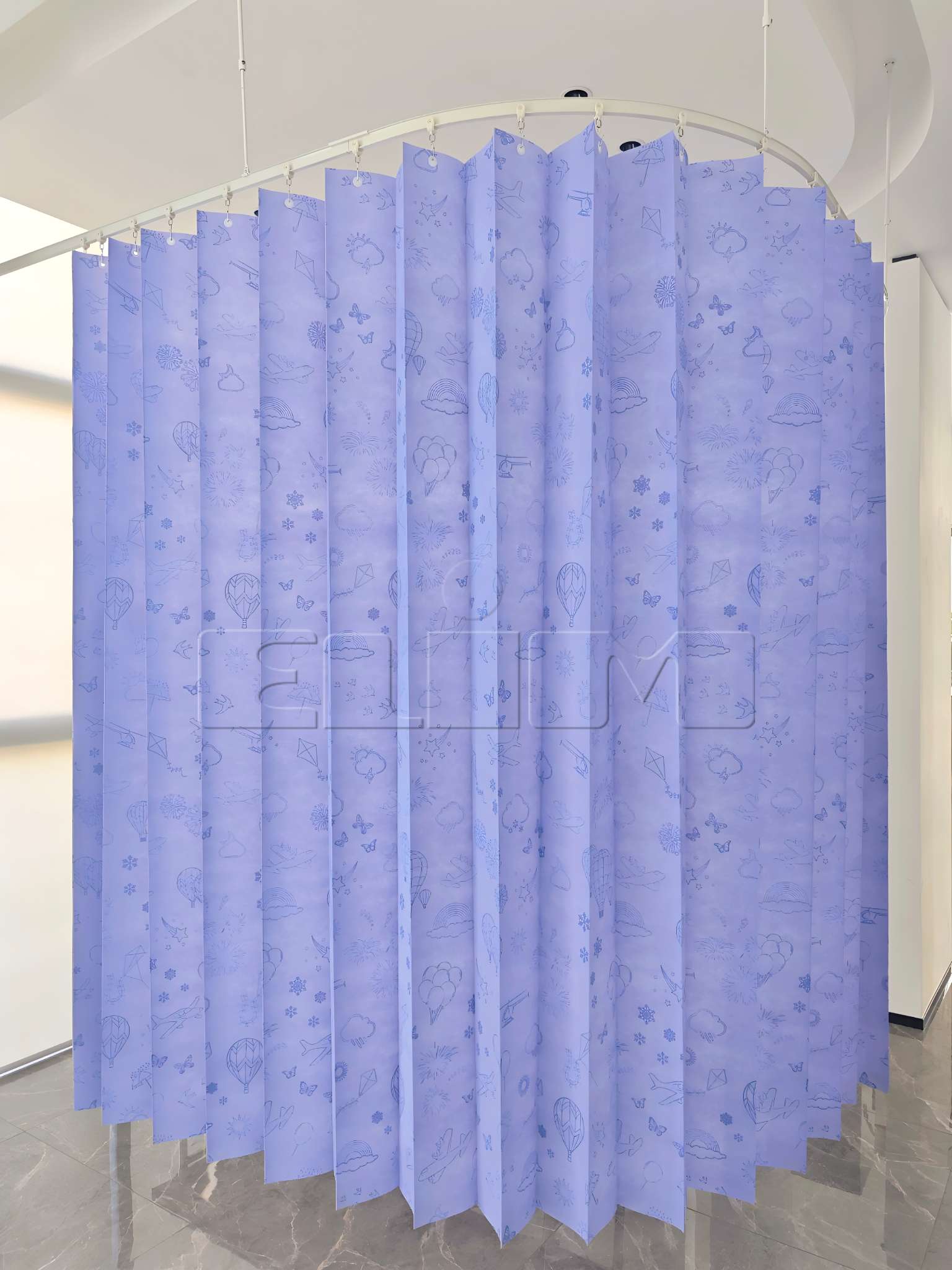 डिस्पोजेबल रिसाइक्लेबल क्यूबिकल पर्दे